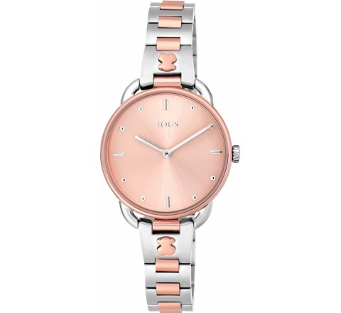 RELOJ TOUS ACERO BICOLOR ROSADO ESFERA ROSE 200350700