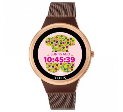 RELOJ TOUS ROND TOUCH CONNECT MALLA ACERO MARRON 100350675