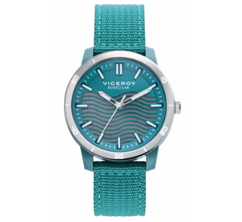 RELOJ VICEROY CAJA PLASTICO RECICLADO CORREA VERDE 41133-67