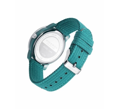 RELOJ VICEROY CAJA PLASTICO RECICLADO CORREA VERDE 41133-67