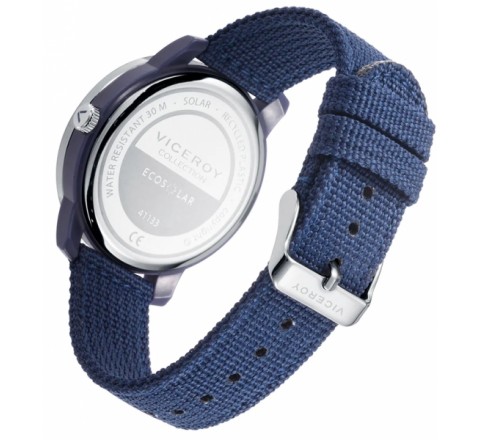 RELOJ VICEROY CAJA PLASTICO RECICLADO CORREA AZUL 41133-37