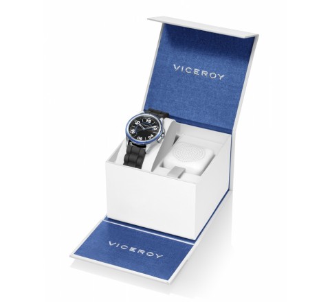 PACK RELOJ VICEROY NIÑO SILICONA NEGRO Y REGALO 42405-54