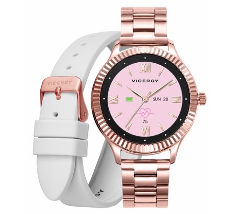 RELOJ VICEROY SMART ACERO ROSADO DOBLE CORREA401152-70