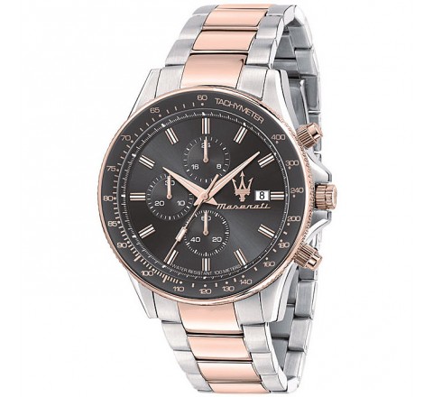 RELOJ MASERATI ACERO BICOLOR CAJA 44MM GRIS R8873640014