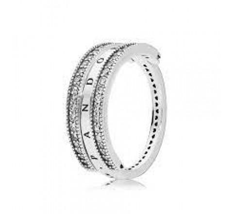 ANILLO PLATA PANDORA REVERSIBLE Nº12 197404CZ-52
