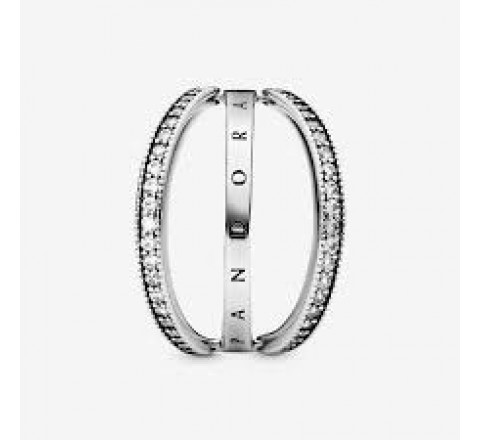 ANILLO PLATA PANDORA REVERSIBLE Nº12 197404CZ-52